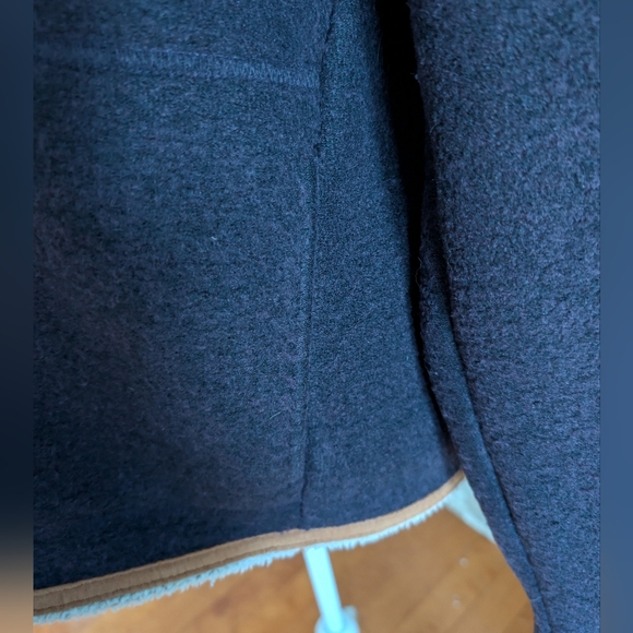 Vintage Woolrich Full Zip Fleece Sherpa Lined Jacket Sz M Granola Cabincore Eco - Picture 3 of 13